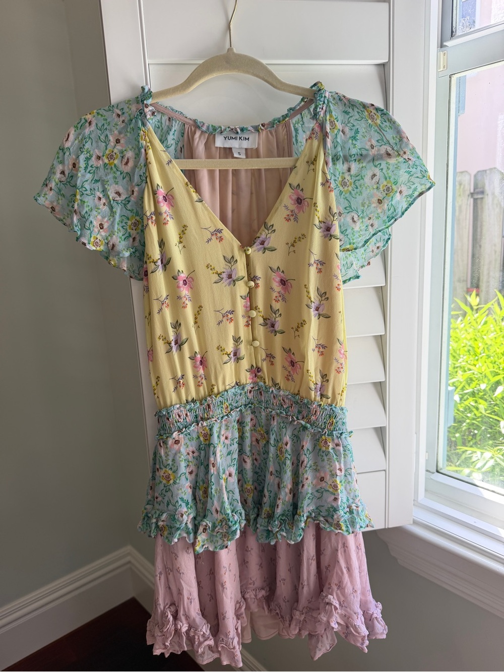 Yumi Kim Yellow, Mint & Pink Floral Layered Girls' Dress